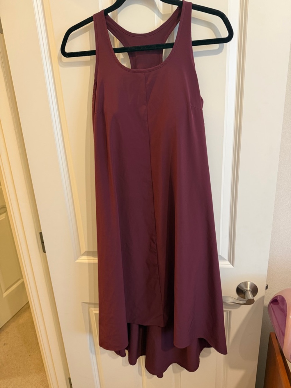 Halara maroon active midi dress. Size medium.